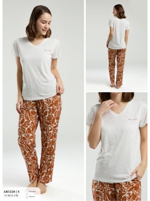 Iç Giyim Arnetta Kısa Kol Ikili Pijama Takımı