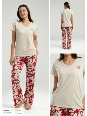 Iç Giyim Arnetta Kısa Kol Ikili Pijama Takımı