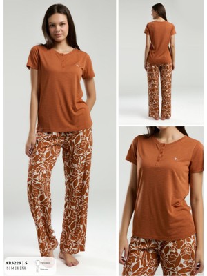 Iç Giyim Arnetta Kısa Kol Ikili Pijama Takımı