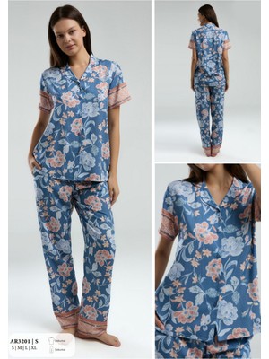 Iç Giyim Arnetta Kısa Kol Ikili Pijama Takımı