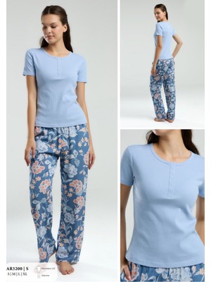 Iç Giyim Arnetta Kısa Kol Ikili Pijama Takımı