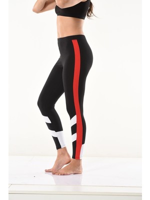 Iç Giyim Derya Kurşun Yüksek Bel Yandan Şeritli Sporcu Tayt