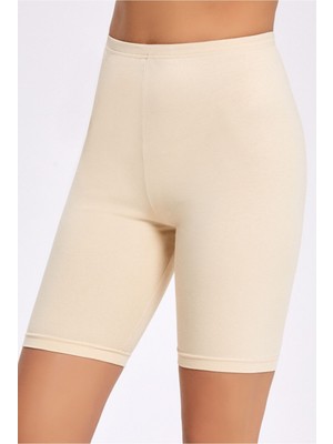 Likra Düz Paça Kısa Tayt 2246 Büyük Bedenli