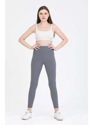 Iç Giyim Derya Kurşun Yüksek Bel Fitilli Tayt