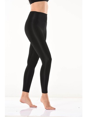 Derya Kurşun Yüksek Bel Parlak Disco Tayt 0595