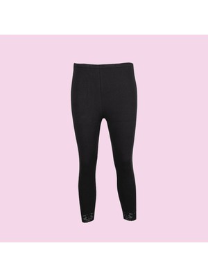 238 Ribana Kadın Dantelli Uzun Tayt (3 Adet)