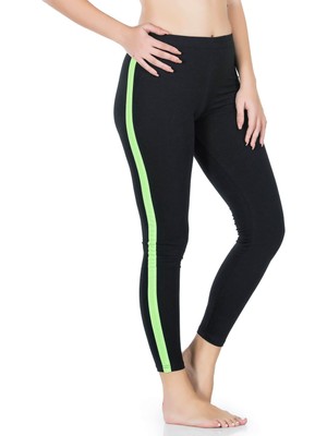 Iç Giyim Derya Kurşun Yüksek Bel Yandan Şeritli Sporcu Tayt