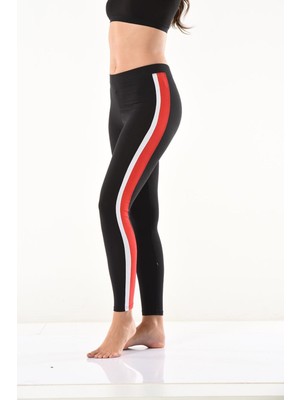 Iç Giyim Derya Kurşun Yüksek Bel Yandan Şeritli Sporcu Tayt