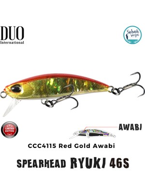 Duo Spearhead Ryuki 46S CCC4115 Kırmızı Altın Awabi Maket Balık