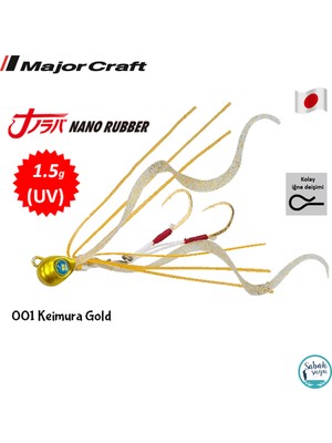 Major Craft Nano Rubber 1.5gr 001 Keimura Gold Yem