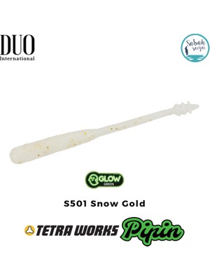 Duo Tetra Works Pipin Lrf Silikon 45MM. S501 Snow Altın Maket Balık