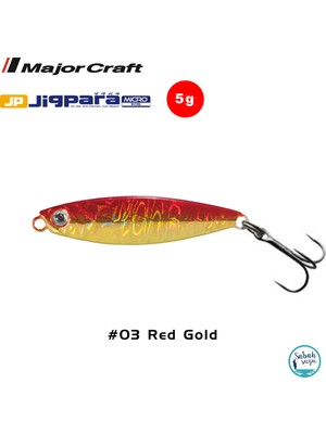 Major Craft Jigpara Micro Jpm-5gr 35MM #03 Red Gold Yem