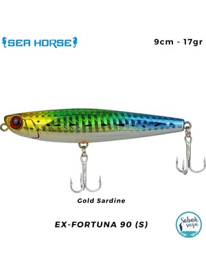 Sea Horse Ex-Fortuna (S) 9cm 17GR Gold Sardine Yem