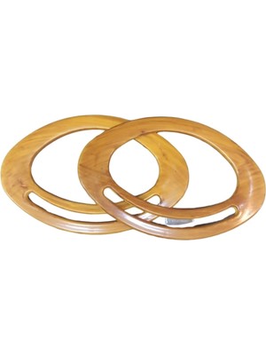 Çanta Sapı Oval Açık Kahverengi 18 cm