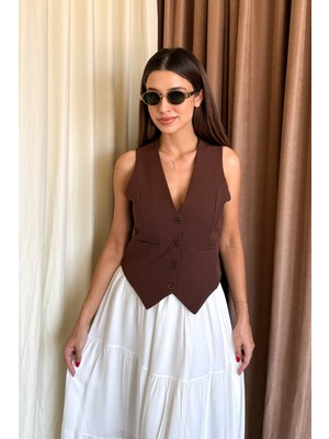 Kadın Arkası Kemerli Yelek 6796