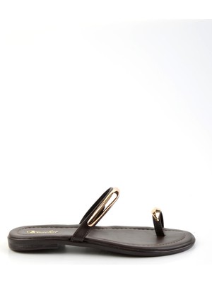 Kahve  Kadın Terlik K04606021509