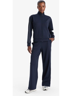 DeFacto Wide Leg Geniş Paça Cepli Biyeli Standart Boy İçi Yumuşak Tüylü Sporcu Pantolon F3846AX25AU