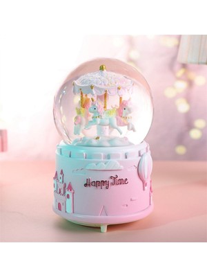 Işıklı ve Müzikli Büyük Boy Atlı Karınca Kar Küresi