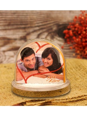 Büyük Boy Resimli Kar Küresi, Şık ve Görsel Dekorasyon Için Mükemmel Seçenek