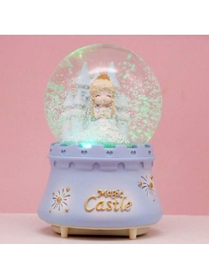 Işıklı, Müzikli, Püskürtmeli, Büyük Boy Sihirli Kale Kar Küresi