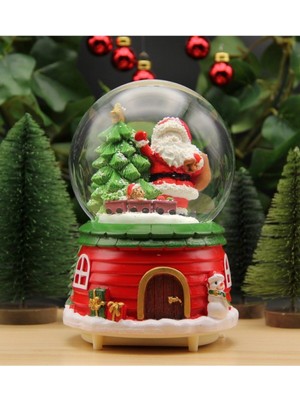 Yılbaşı Işıklı Müzikli Kar Motorlu Büyük Kar Küresi, Noel Süsleri