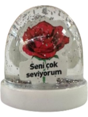Sevgi Dolu Sulu Küre, Güzel Hediye, Beyaz Renk, Özel Anlar Için Ideal Seçenek