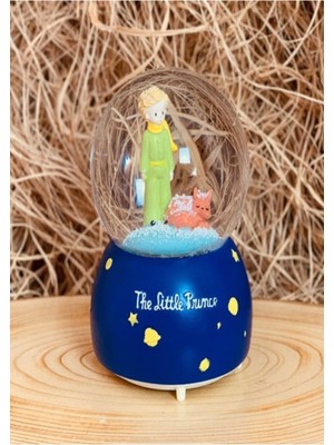 Büyük Boy Müzikli Işıklı Kar Küresi, Prens Tasarımı, Sıcak ve Şık Hediye