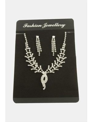 Ahes Shopping Oval Lüks Suyolu Set Kolye