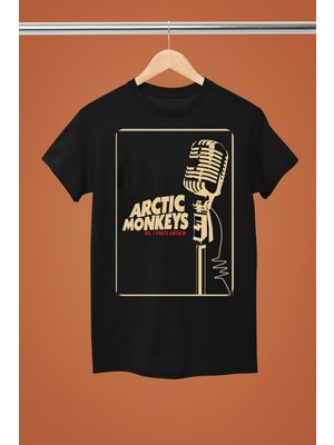 Arctıc Monkeys Baskılı Pamuklu Kısa Kollu Regular Kalıp Rock Tshırt