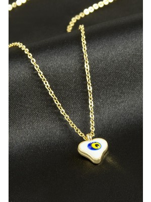 Ahes Shopping Kalp Nazar Mineli Kolye