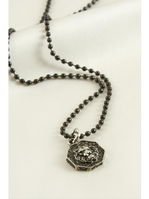 Ahes Shopping Aslan Top Zincirli Erkek Kolye