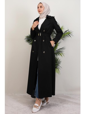 Mari Trençkot Siyah