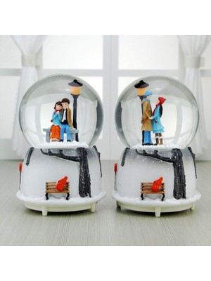 Büyük Boy Püskürtmeli Işıklı ve Müzikli Kar Küresi, Sevgiliye Hediye