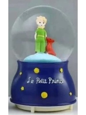 Işıklı ve Müzikli Küçük Kar Püskürten Dekor Küresi, Mavi Renk