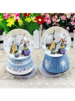 Işıklı ve Müzikli Orta Boy Kar Küresi, Romantik ve Şık Dekoratif Ürün