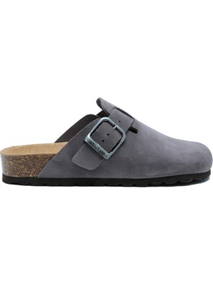 K13789SD Kifidis Soft Step Kadın Süet Deri Sabo Mantar Terlik 36-41