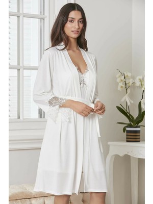 Pierre Cardin P5040 Bayan Penye Gecelik Sabahlık