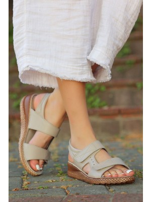 Vrp-06 Düz Taban Hakki Deri Sandalet