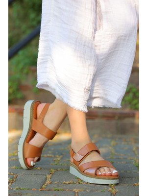 Vrp-04 Düz Taban Hakki Deri Sandalet