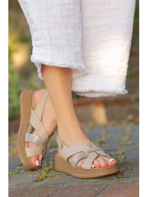 Vrp-05 Düz Taban Hakki Deri Sandalet