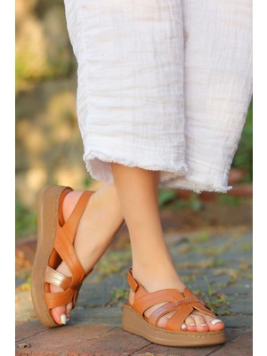 Vrp-05 Düz Taban Hakki Deri Sandalet