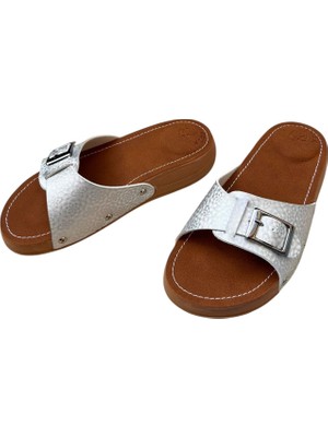 Ortopedik Ev Terlik Sokak Terlik hologramlı gri 2