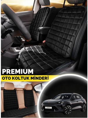 Cupra Formentor Koltuk Minderi Ortopedik Cepli Araç  ve Kılıf Seti – Tam Uyumlu, Siyah Renk, Konforlu Tasarım