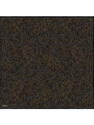 Armine Ipek Eşarp 2026 Kış - 9431-83 Füme Hardal Twill