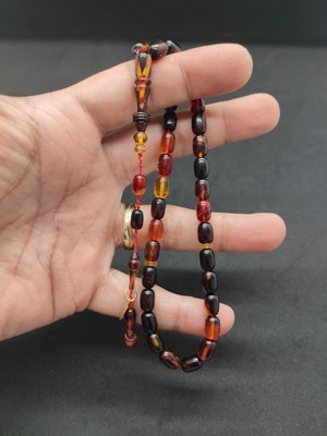 Başka Yerde Yok!!! Furkan Gül Usta Eseri Halkalı Imame El Boy Ateş-I Kehribar Sertifikalı 8338