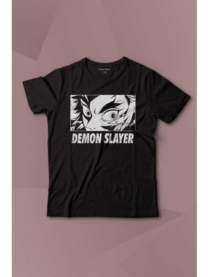 Demon Slayer Anime Baskılı Çocuk Tişört Kısa Kollu