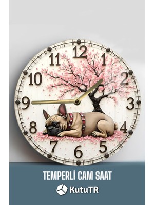 Şıklığın ve Sevimliliğin Buluştuğu An 3D Görünümlü Temperli Cam Saat – 33 cm CSDW325