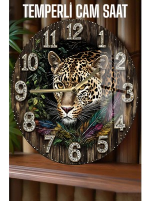 Doğanın Gücü ve Zarafeti Evinizde! 3D Görünümlü Temperli Cam Saat – 33 cm CSDW186