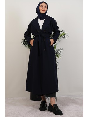 Pamira Trençkot Lacivert