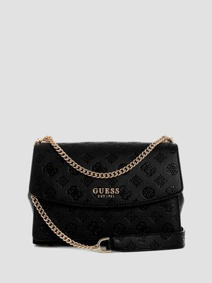Kadın Guess Phoebe Convertıble Omuz Çantası %100 Poliüretan Zincir Askı ile Şık Görünüm -PD966521